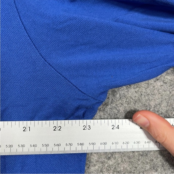 POLO Golf Ralph Lauren Top Size Large Mens Blue Long Sleeve Collared Pima Cotton - Picture 11 of 12